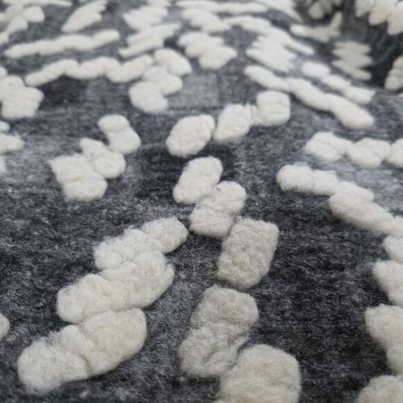 BATIK  Cardigan Coatigan Womens L Gray Cream Geo Open Front 3/4 Sleeve Lagenlook - Picture 10 of 15